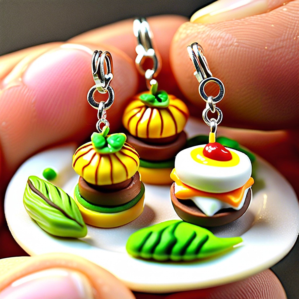 polymer clay miniature food charms
