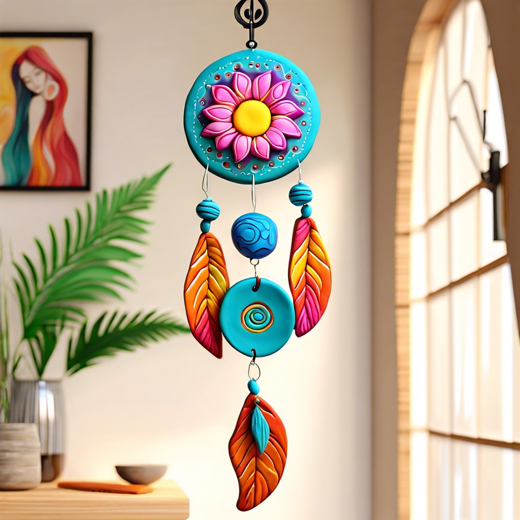 polymer clay wind chime