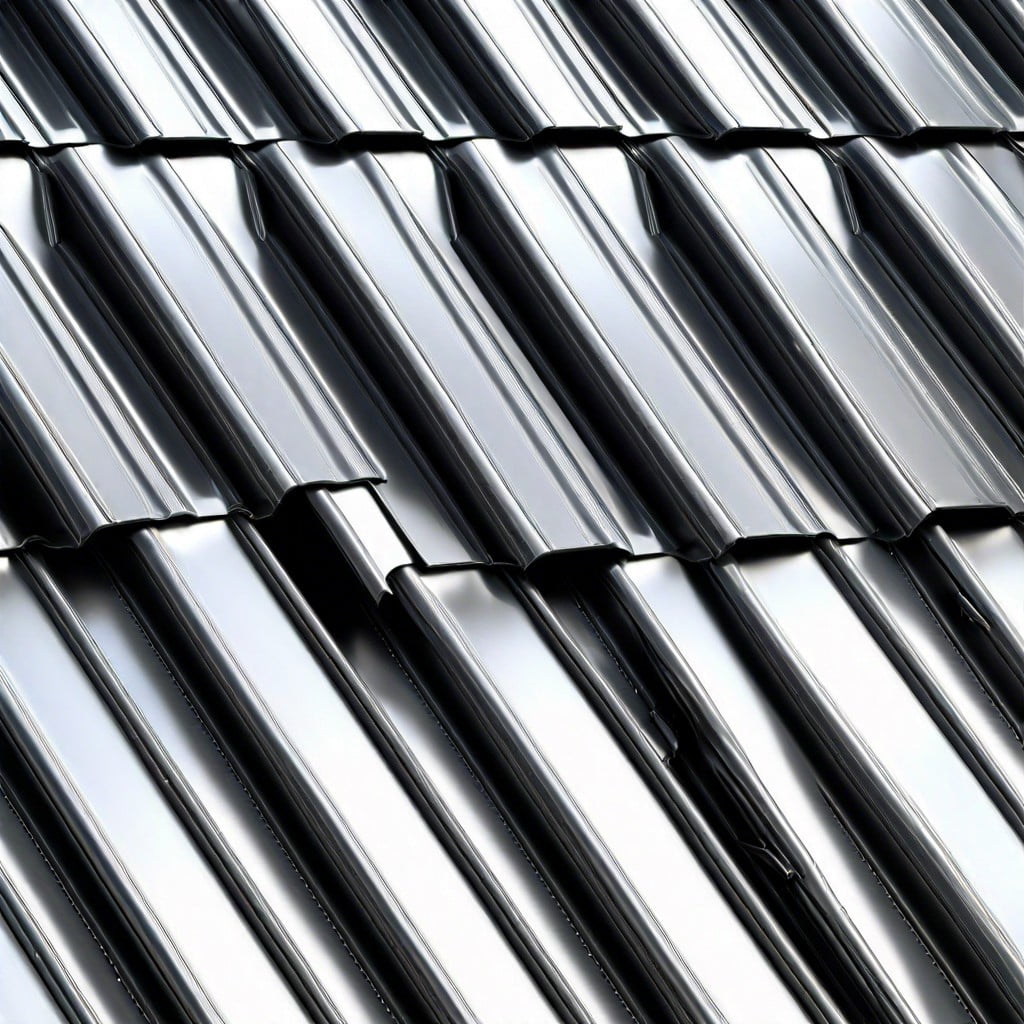 ribbed charcoal gray metal roof panel 3.17 ft x 8 ft