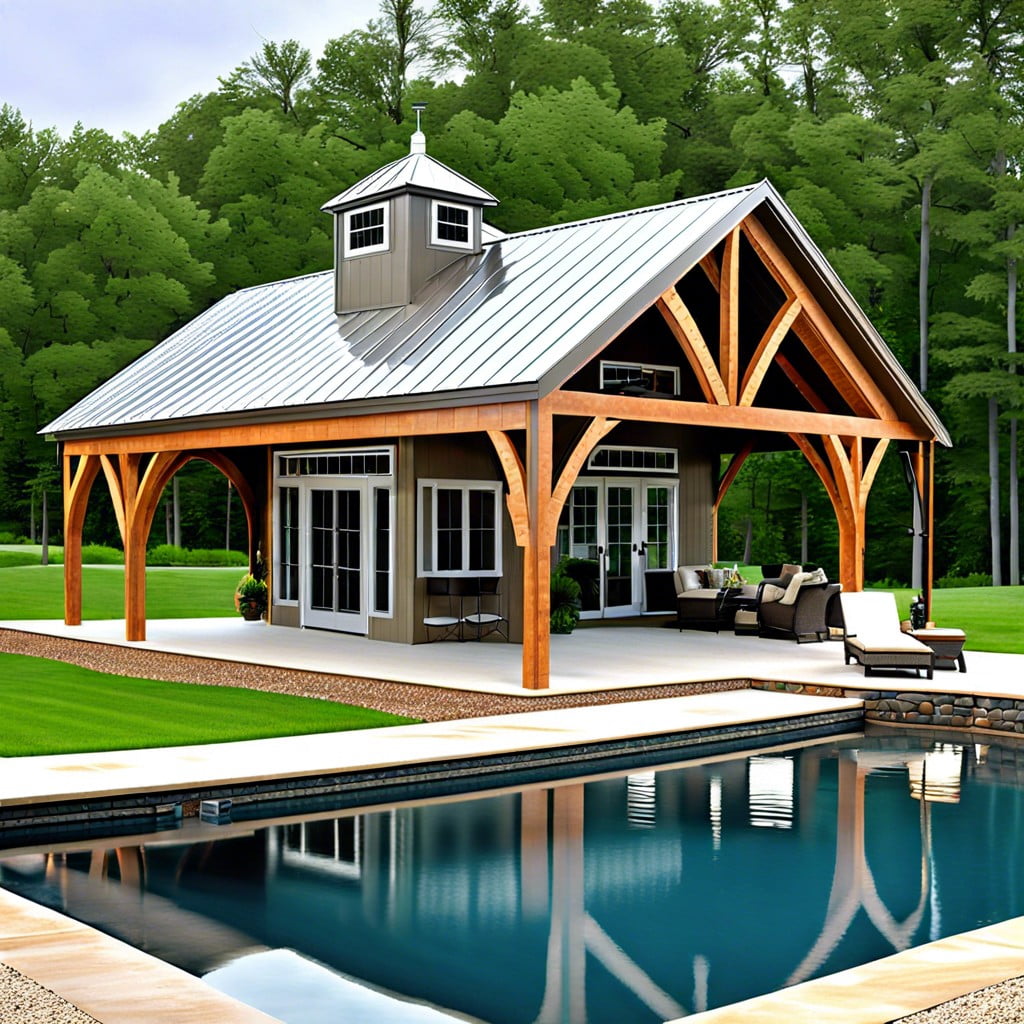 the relevance of pole barns to pool houses