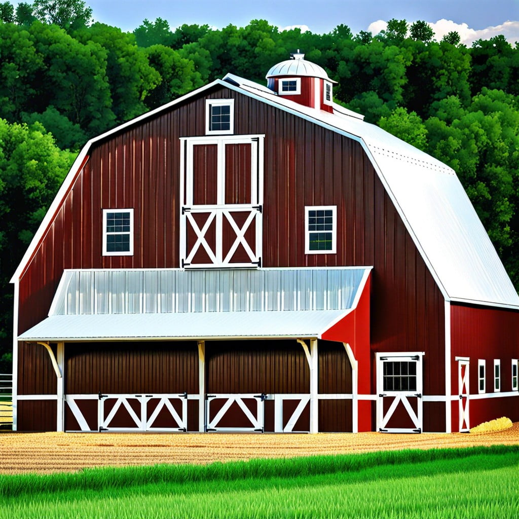 two tone color trends in agricultural structures