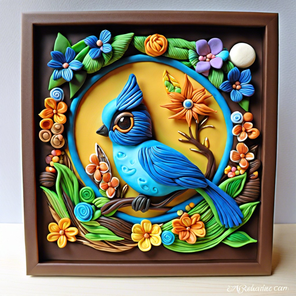 unique polymer clay wall art